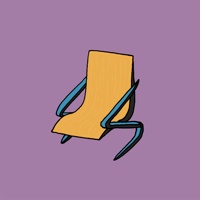 Blue Z legs chair