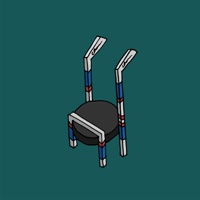 Hockey puck chair