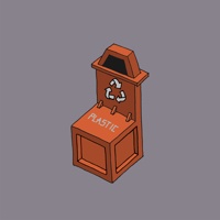 Plastic recycling bin chair
