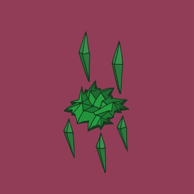Poly emeralds chair