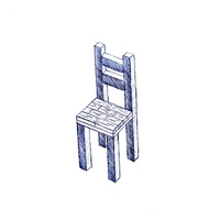 Wooden ballpoint chair